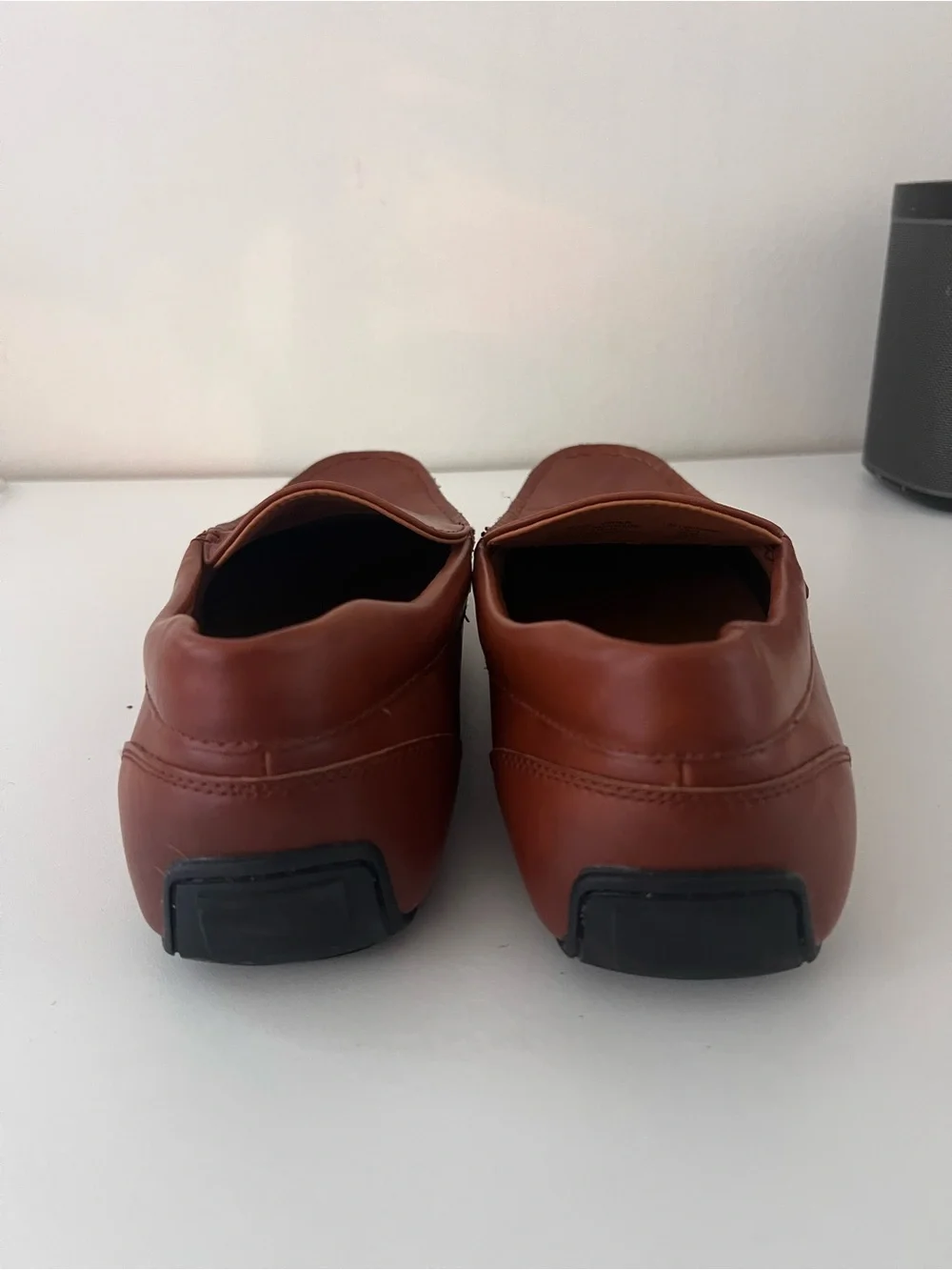 Club Room Men's Slip-On Loafers in Cognac Brown